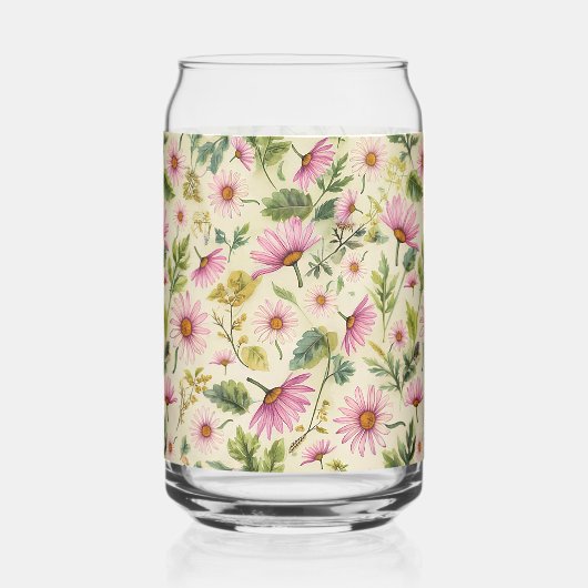 Spring Boho Floral Blikvorm Glas (Achterkant)