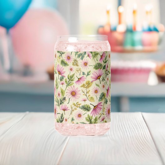 Spring Boho Floral Blikvorm Glas (Insitu (Baby Shower))