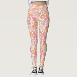 Spring Boho Flowers 1 Leggings