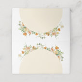Spring Boho Flowers Arch Name Plaatskaartje (Buitenkant ongevouwen)