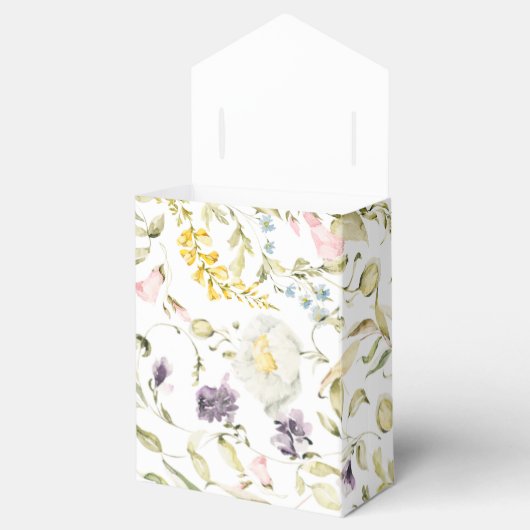 Spring Boho Wildflower Pampas Wedding Bedankdoosjes (Geopend)