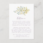 Spring Boho Wildflower Pampas Wedding Informatiekaartje (Voorkant)