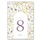 Spring Boho Wildflower Pampas Wedding Kaart (Voorkant)