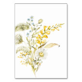 Spring Boho Wildflower Pampas Wedding Kaart (Achterkant)