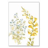 Spring Boho Wildflower Pampas Wedding Kaart (Achterkant)