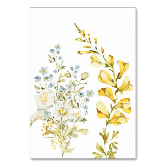 Spring Boho Wildflower Pampas Wedding Kaart (Achterkant)