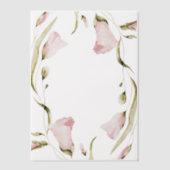 Spring Boho Wildflower Wedding Lijst Vellum Uitnodigingen (Voorkant)