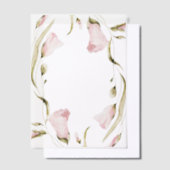 Spring Boho Wildflower Wedding Lijst Vellum Uitnodigingen (Offset)