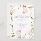 Spring Bold Wildflower Boho Photo Wedding Save The Date (Achterkant)