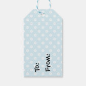 Spring Boston Terrier (zwarte hond) Cadeaulabel (Achterkant)