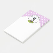 Spring Boston Terrier (zwarte hond) Post-it® Notes (Schuin)