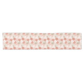 Spring Botanical Blush Sage Leaves Table Runner Korte Tafelloper (Horizontaal)