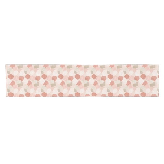 Spring Botanical Blush Sage Leaves Table Runner Korte Tafelloper (Horizontaal)