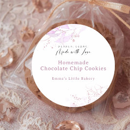 Spring Botanical Farmers Market Bakery Product Ronde Sticker