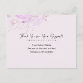 Spring Botanical Farmers Market Cookie Care Bedankkaart (Achterkant)