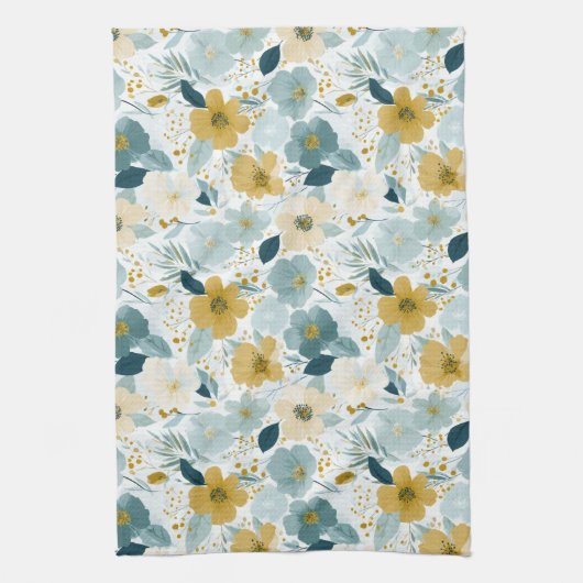 Spring Botanical Floral  Kitchen Towels Theedoek (Verticaal)