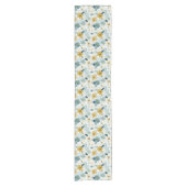 Spring Botanical Floral  Table Runner Korte Tafelloper (Voorkant)