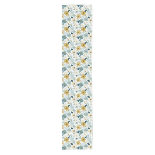 Spring Botanical Floral  Table Runner Korte Tafelloper (Voorkant)