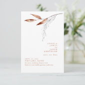 Spring Botanische Terracotta Bewaar de datum Save The Date (Staand voorkant)