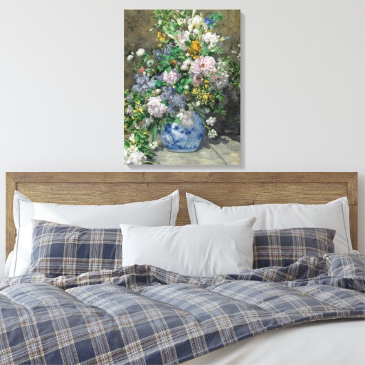 Spring Bouquet, 1866, van Pierre-Auguste Renoir Canvas Afdruk (Insitu (Slaapkamer))