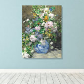 Spring Bouquet, 1866, van Pierre-Auguste Renoir Canvas Afdruk (Insitu (Houten vloer))