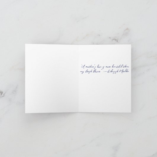 Spring Bouquet aangepast Moederdag Kaart (Binnen)