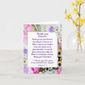 Spring Bouquet bedankt je Christelijke vriendenkaa Kaart (Gele Bloem)