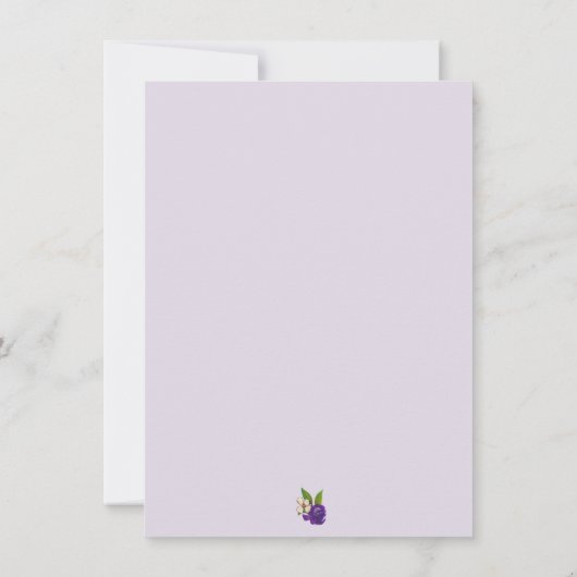 Spring Bouquet Border Vrijgezellenfeest Kaart (Achterkant)