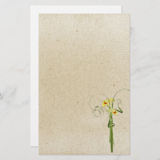 Spring Bouquet Briefpapier (Voorkant / Achterkant)