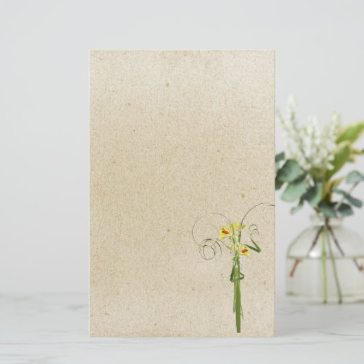 Spring Bouquet Briefpapier (Staand voorkant)