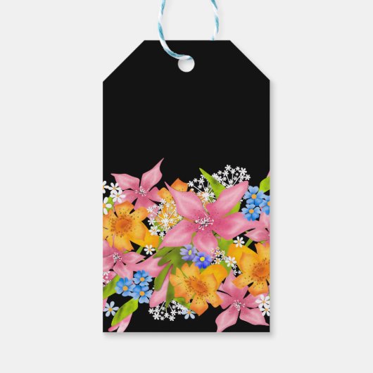 Spring bouquet cadeaulabel (Achterkant)