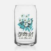 Spring Bouquet Charm - De lente is in de Air Flora Blikvorm Glas (Achterkant)