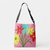 Spring bouquet crossbody tas (Achterkant)