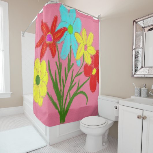 Spring bouquet douchegordijn (In situ)