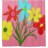 Spring bouquet douchegordijn (Voorkant)