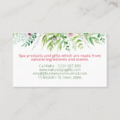 Spring Bouquet Handmade Bath Soak Body Butter Soap Visitekaartje (Achterkant)