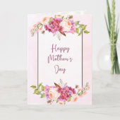 Spring Bouquet Happy Moederdag Kaart (Voorkant)