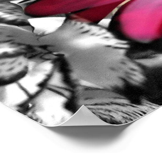 Spring Bouquet in Black & White Poster (Hoek)