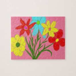 Spring bouquet legpuzzel