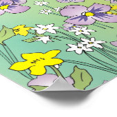 Spring Bouquet Maneki Neko (Lucky Cat) Poster (Hoek)