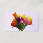 Spring Bouquet met Tulpen en Daffo-Visitekaartje Visitekaartje (Achterkant)
