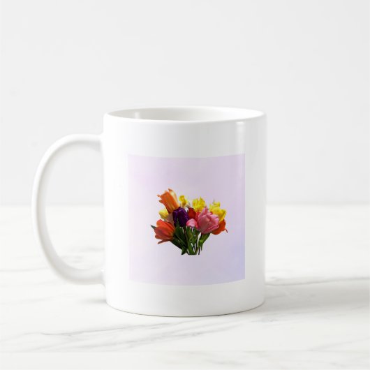 Spring Bouquet met Tulpen en Daffodil Coffee Mok (Links)
