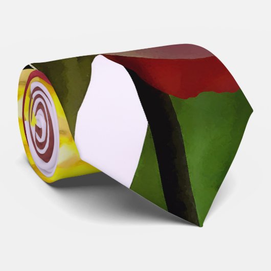 Spring Bouquet met Tulpen en Daffodils Stropdas (Opgerold)