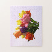 Spring Bouquet met tulpen en diaffodils Puzzle Legpuzzel (Verticaal)