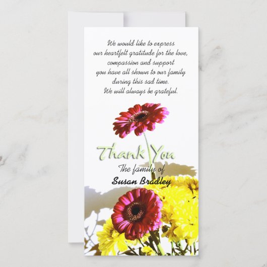 Spring Bouquet Sympathie Dank je wel 1 Bedankkaart (Voorkant)