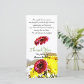 Spring Bouquet Sympathie Dank je wel 1 Bedankkaart (Staand voorkant)