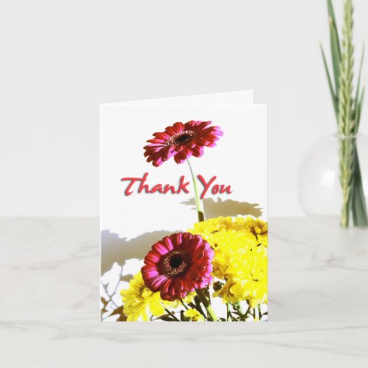 Spring Bouquet Sympathy Dank u 3 Bedankkaart (Voorkant)