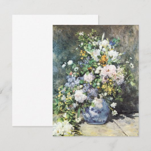Spring Bouquet van Pierre Renoir,  bloemen (Voorkant / Achterkant)