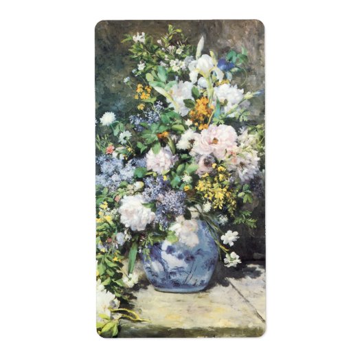 Spring Bouquet van Pierre Renoir, bloemen Etiket (Voorkant)