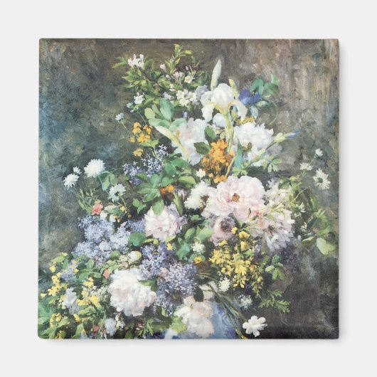Spring Bouquet van Pierre Renoir,  bloemen Magneet (Voorkant)